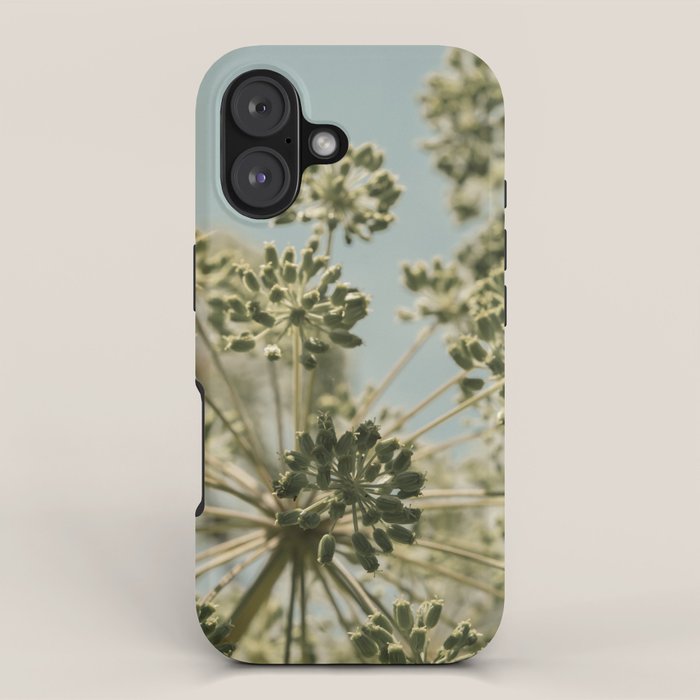 botanical abstract no. 2 color - flower seed head photograph nature iPhone Case Gallery Image 1