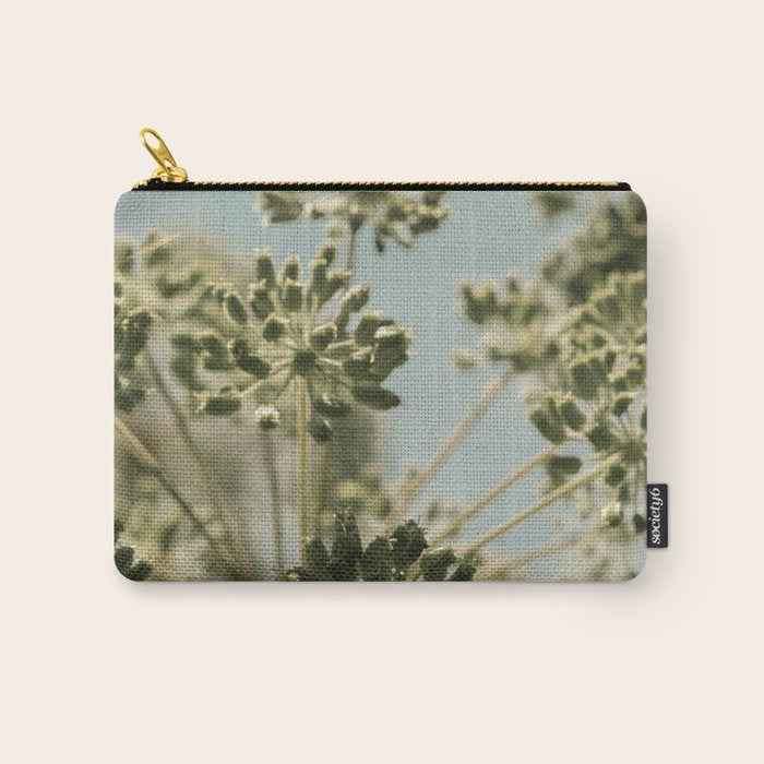 botanical abstract no. 2 color - flower seed head photograph nature Carry All Pouch Gallery Image 1