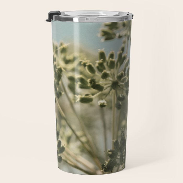 botanical abstract no. 2 color - flower seed head photograph nature Travel Mug Gallery Image 3