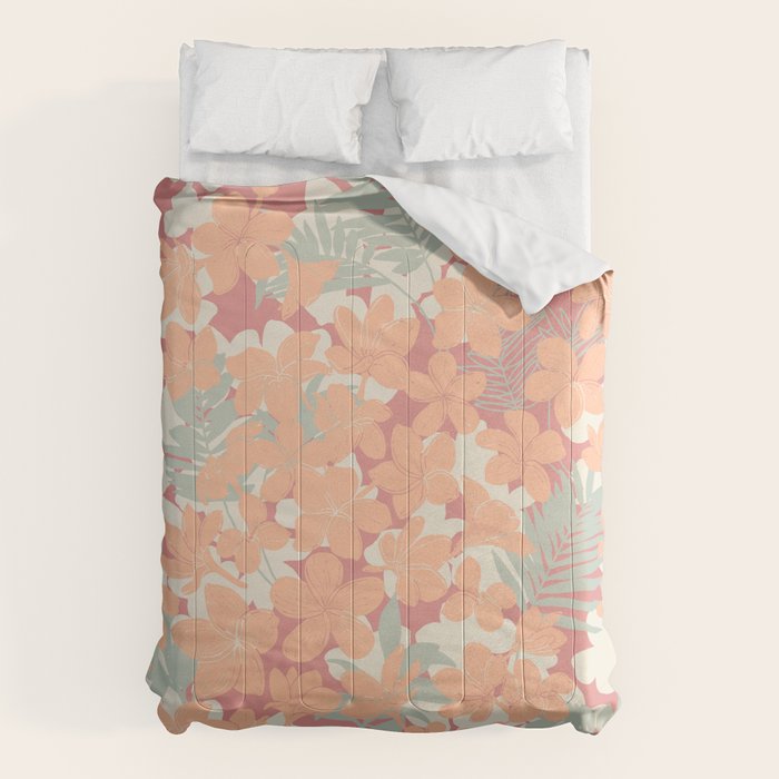 Exotic plumeria flowers A Comforter Gallery Image 6