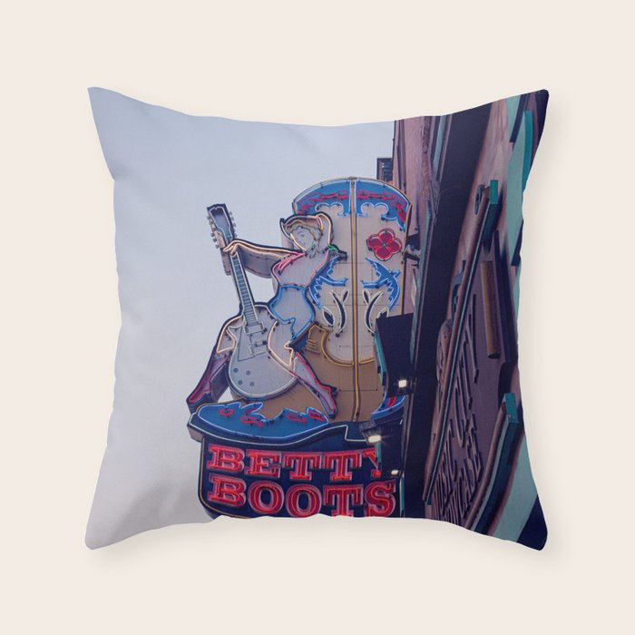Nashville Neon II x Downtown Nashville Throw Pillow Gallery Image 6