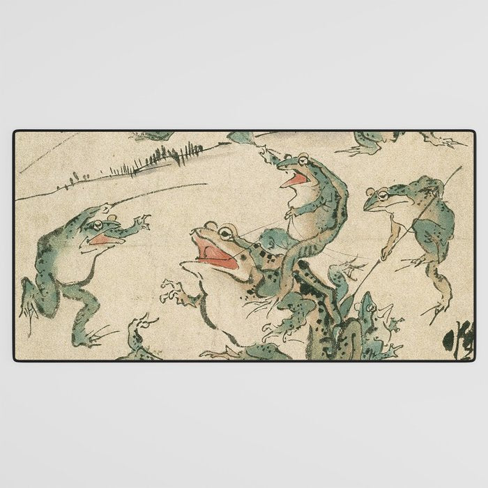 Battle of the Frogs Desk Mat Gallery Image 3