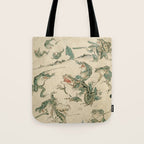 Battle of the Frogs Tote Bag Gallery Image 1