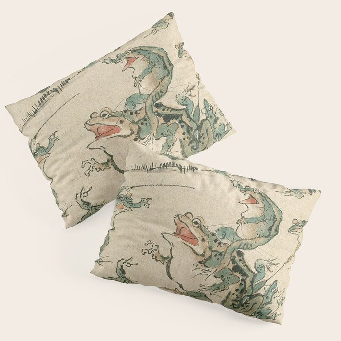 Battle of the Frogs Pillow Sham Gallery Image 1