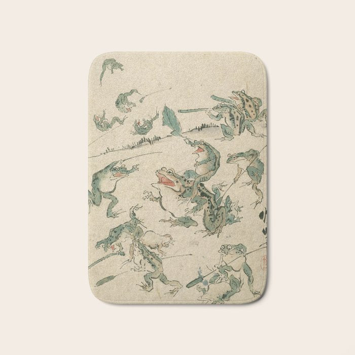 Battle of the Frogs Bath Mat Gallery Image 1