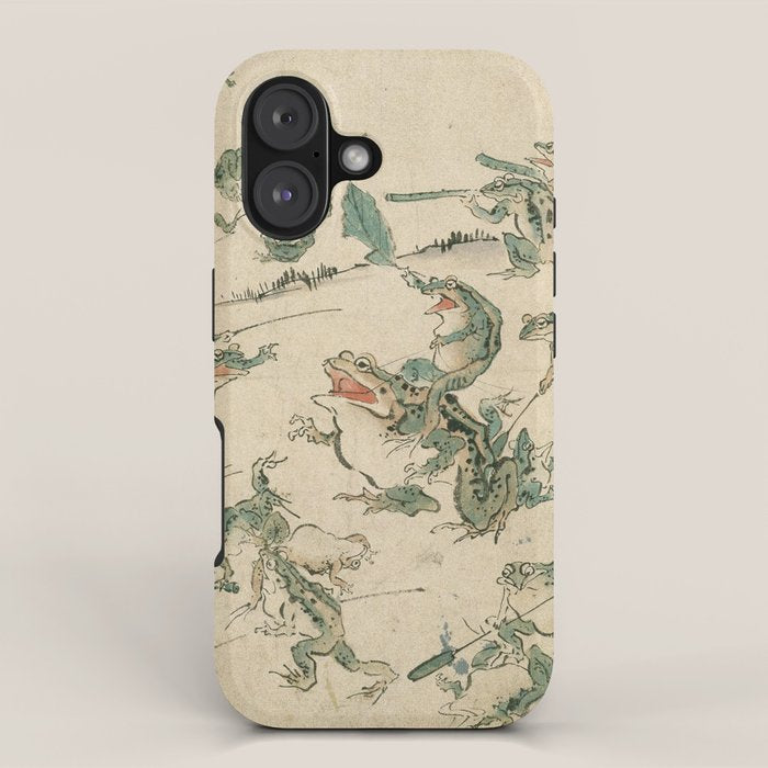 Battle of the Frogs iPhone Case