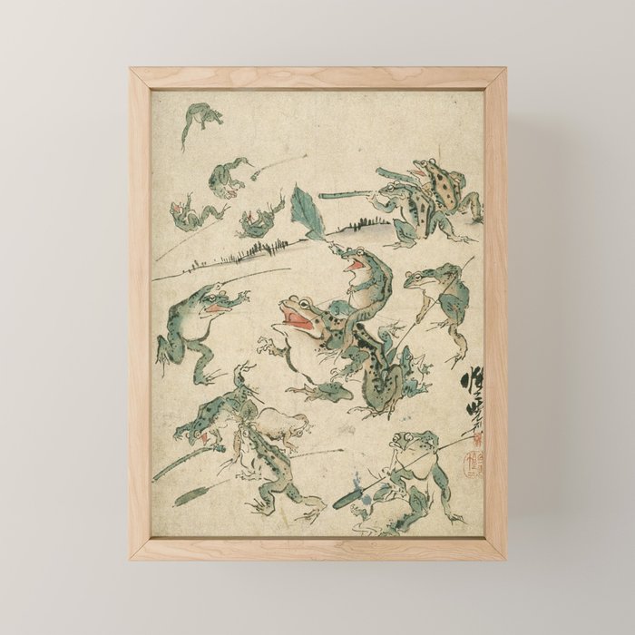 Battle of the Frogs Mini Art Print Gallery Image 1