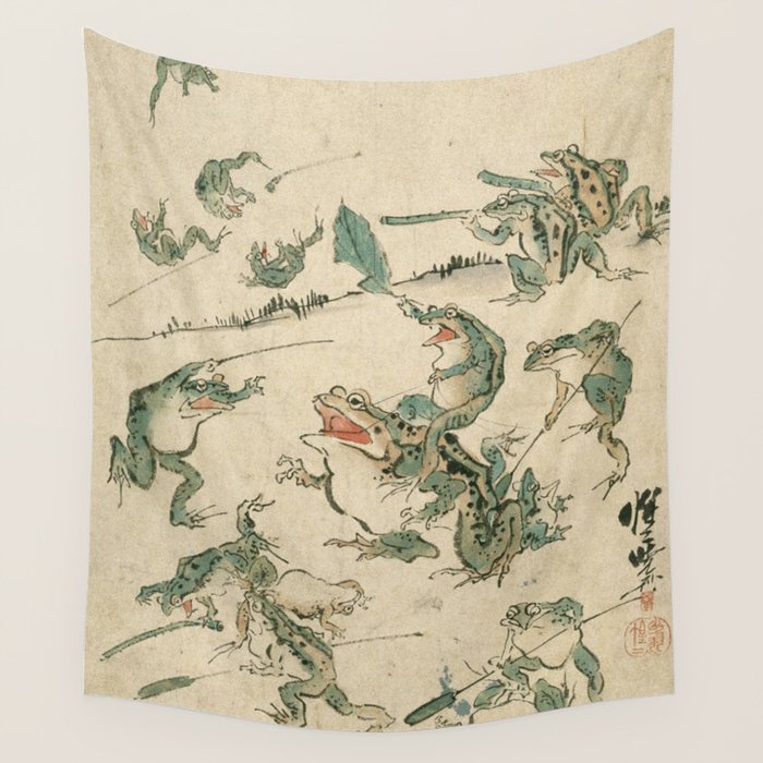 Battle of the Frogs Wall Tapestry Gallery Image 1