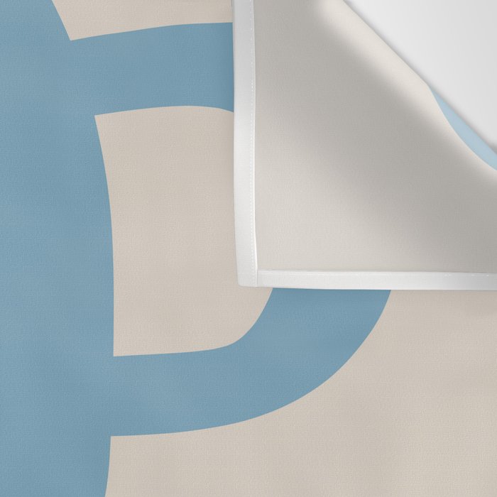 Abstract Scribble (Blue Beige) Wall Tapestry Gallery Image 3