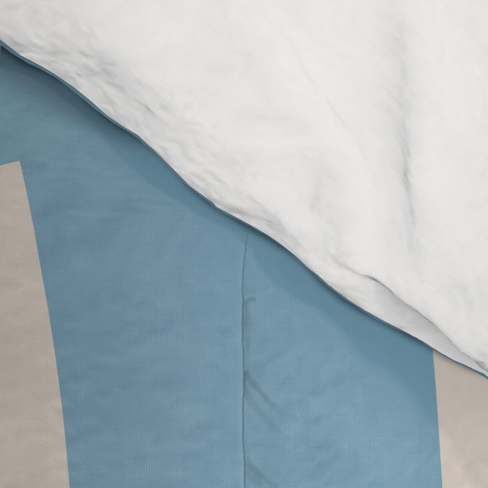 Abstract Scribble (Blue Beige) Comforter Gallery Image 4