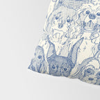 dogs aplenty classic blue pearl Pillow Sham Gallery Image 4