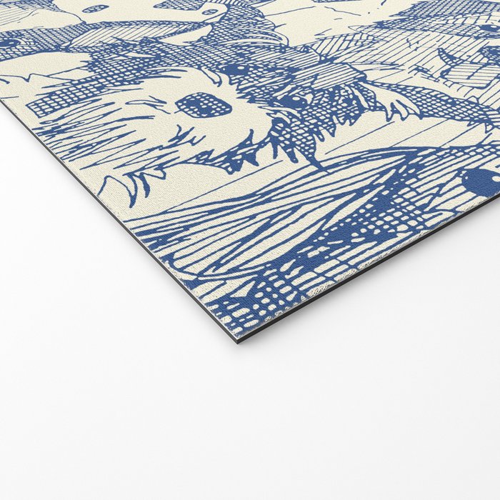 dogs aplenty classic blue pearl Welcome Mat Gallery Image 2