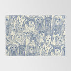 dogs aplenty classic blue pearl Rug Gallery Image 2