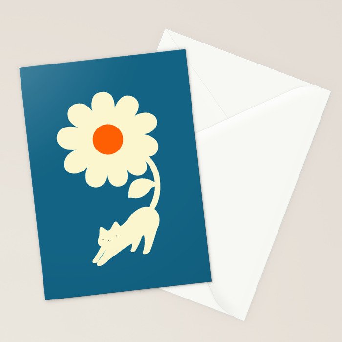 Cat and Plant 67 Stationery Card Gallery Image 2