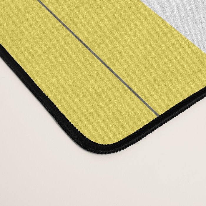 Striped Party Disco Ball Yellow Desk Mat Gallery Image 4