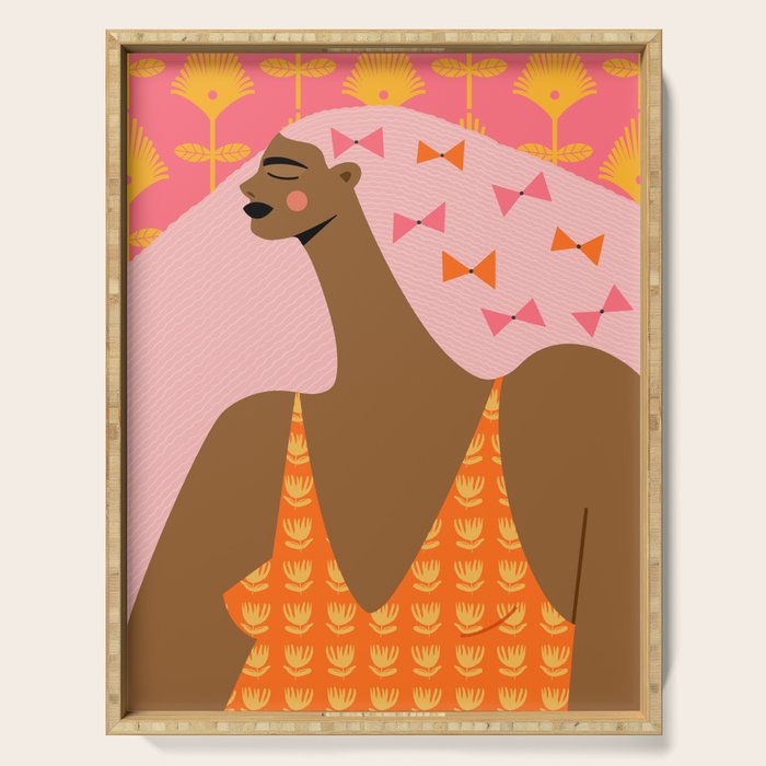 Bow Stacking Queen Serving Tray Gallery Image 1