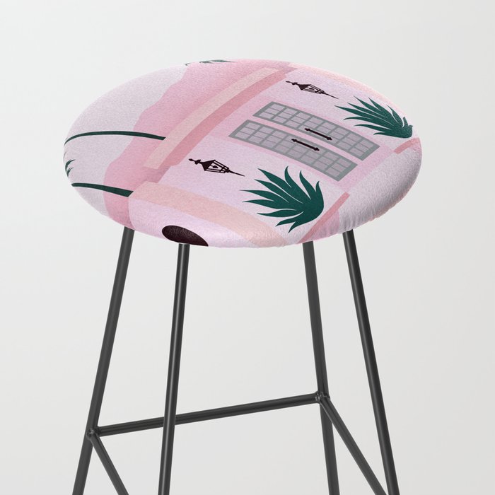 Palm Springs Home â Blush & Teal Stool Gallery Image 2