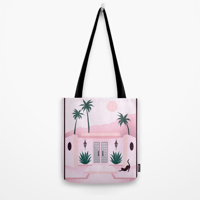 Palm Springs Home â Blush & Teal Tote Bag Gallery Image 2