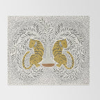 Tiger Vase Throw Blanket Gallery Image 2