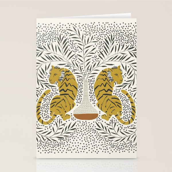 Tiger Vase Stationery Card Gallery Image 1