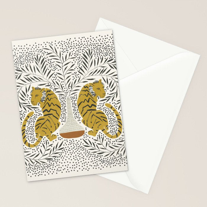Tiger Vase Stationery Card Gallery Image 2