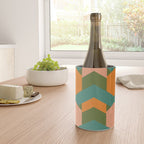 California Retro Deco Pattern in Peach Orange Green Teal Wine Chiller Gallery Image 4