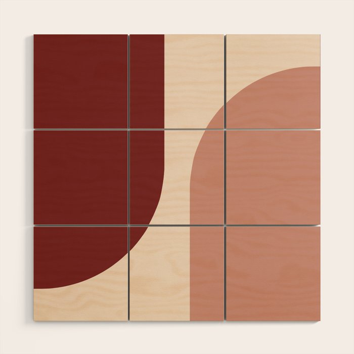 Modern Minimal Arch Abstract LXXXV Wood Wall Art Gallery Image 1