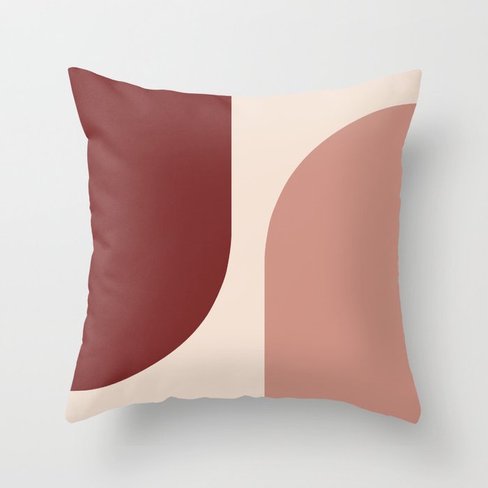 Modern Minimal Arch Abstract LXXXV Throw Pillow Gallery Image 1
