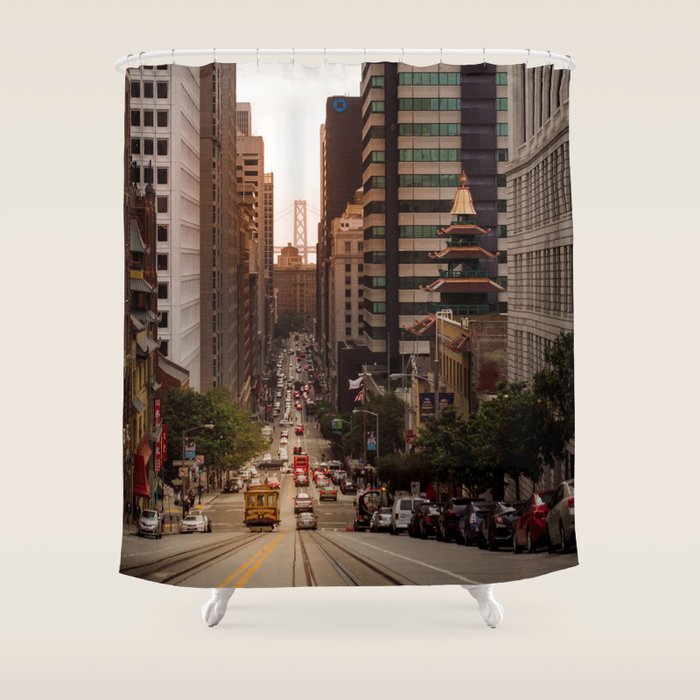 Lingering in San Francisco Shower Curtain Gallery Image 1