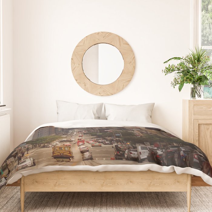 Lingering in San Francisco Duvet Cover Gallery Image 3