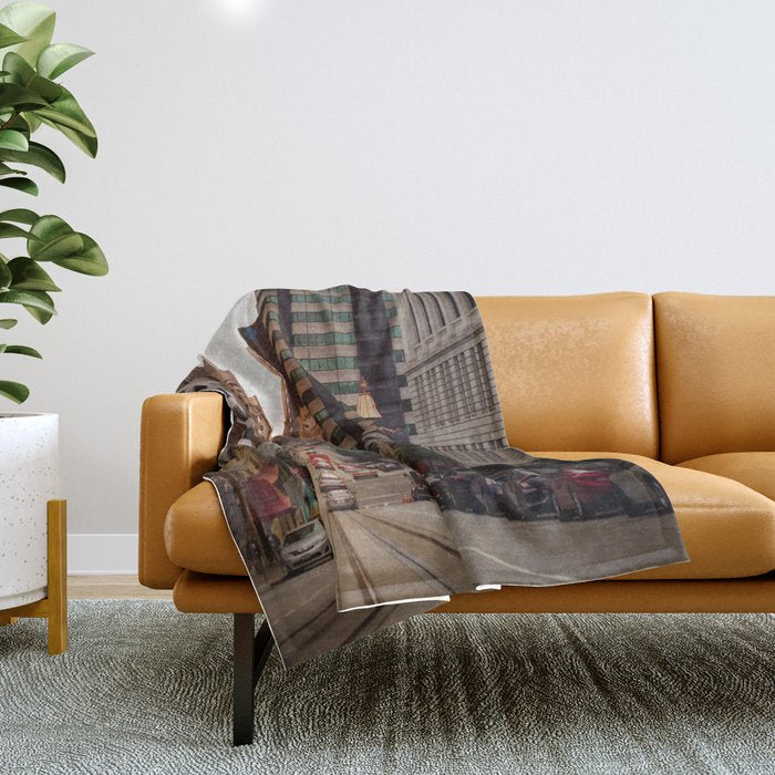 Lingering in San Francisco Throw Blanket Gallery Image 1