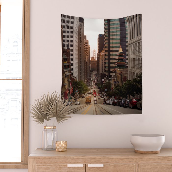 Lingering in San Francisco Wall Tapestry Gallery Image 2