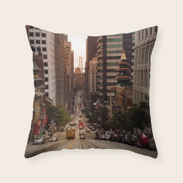 Lingering in San Francisco Throw Pillow Gallery Image 6