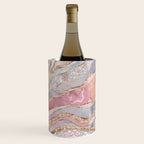Rose Marble, Pearl and crystals geode Digital art Wine Chiller Gallery Image 3
