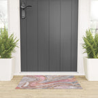 Rose Marble, Pearl and crystals geode Digital art Welcome Mat Gallery Image 3