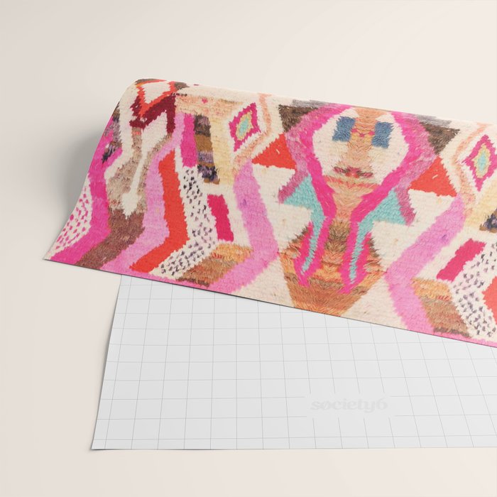 Traditional Vintage Moroccan Berber Design Wrapping Paper Gallery Image 2