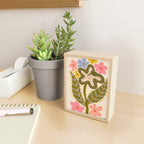 Snake Retro Flower - Pastel colors  Mini Art Print Gallery Image 2