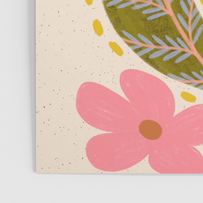 Snake Retro Flower - Pastel colors  Poster Gallery Image 3