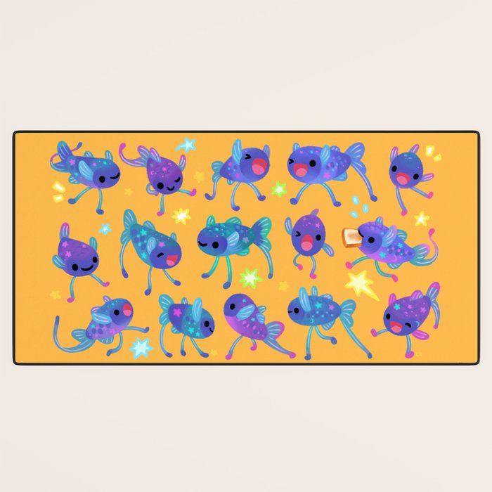 Cheerful tripod fish Desk Mat Gallery Image 3