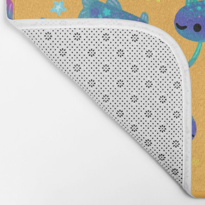 Cheerful tripod fish Bath Mat Gallery Image 2