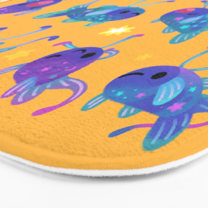 Cheerful tripod fish Bath Mat Gallery Image 3
