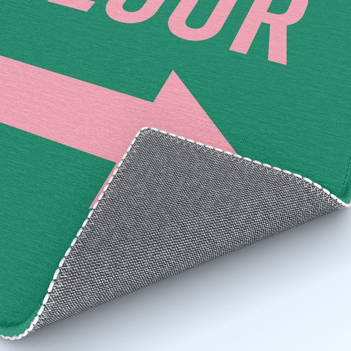 Dance Floor Right Arrow (Green Pink) Rug Gallery Image 4