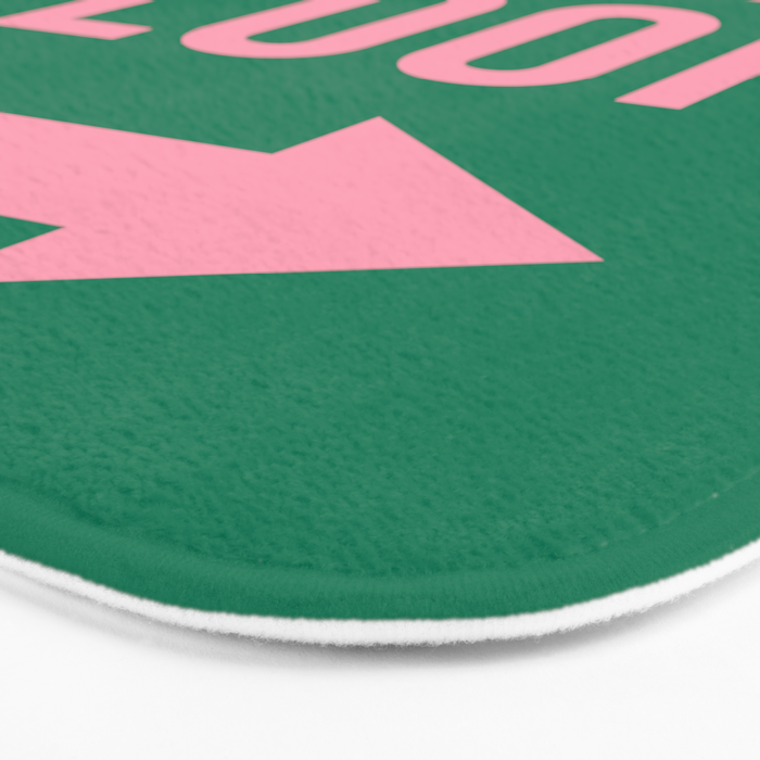 Dance Floor Right Arrow (Green Pink) Bath Mat Gallery Image 3