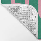 Dance Floor Right Arrow (Green Pink) Bath Mat Gallery Image 2