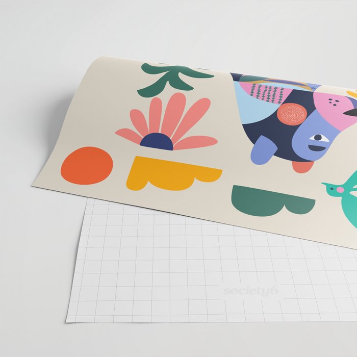 Bear in the bathtub Wrapping Paper Gallery Image 2
