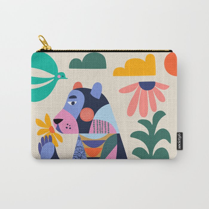 Bear in the bathtub Carry All Pouch Gallery Image 1