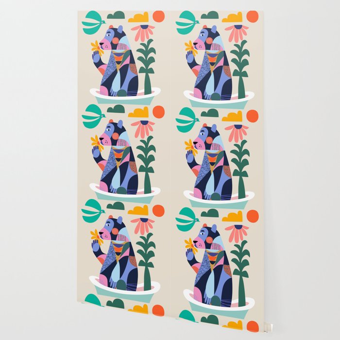 Bear in the bathtub Wallpaper Gallery Image 2