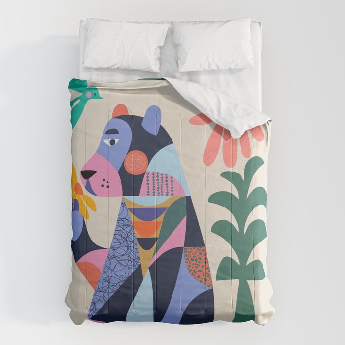 Bear in the bathtub Comforter Gallery Image 6