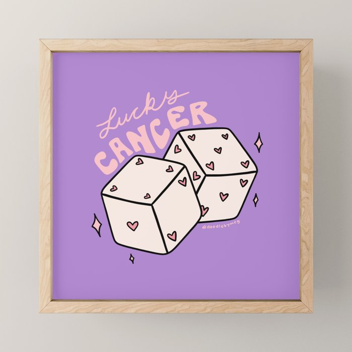 Cancer Dice Mini Art Print Gallery Image 1