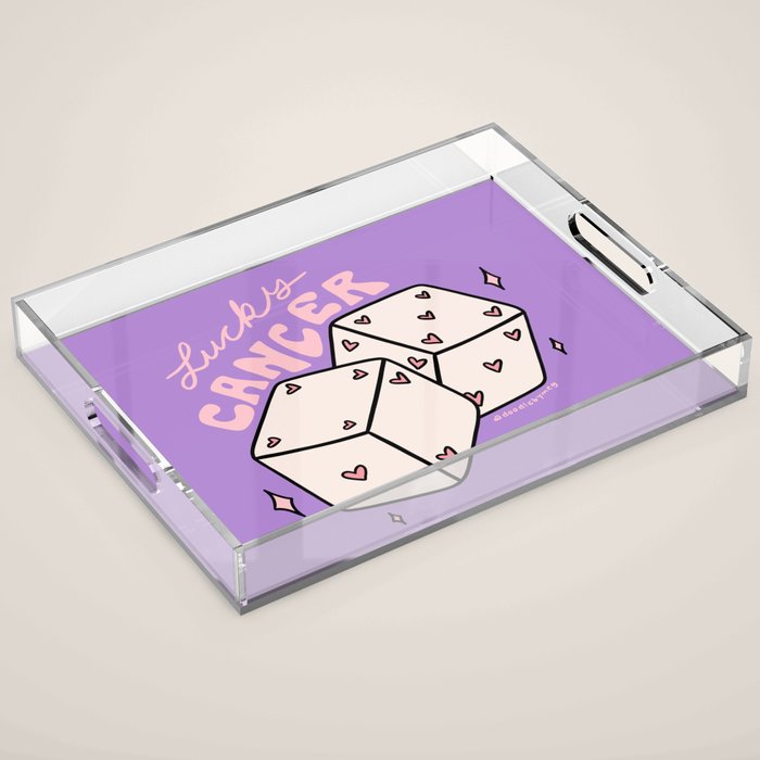 Cancer Dice Acrylic Tray Gallery Image 1